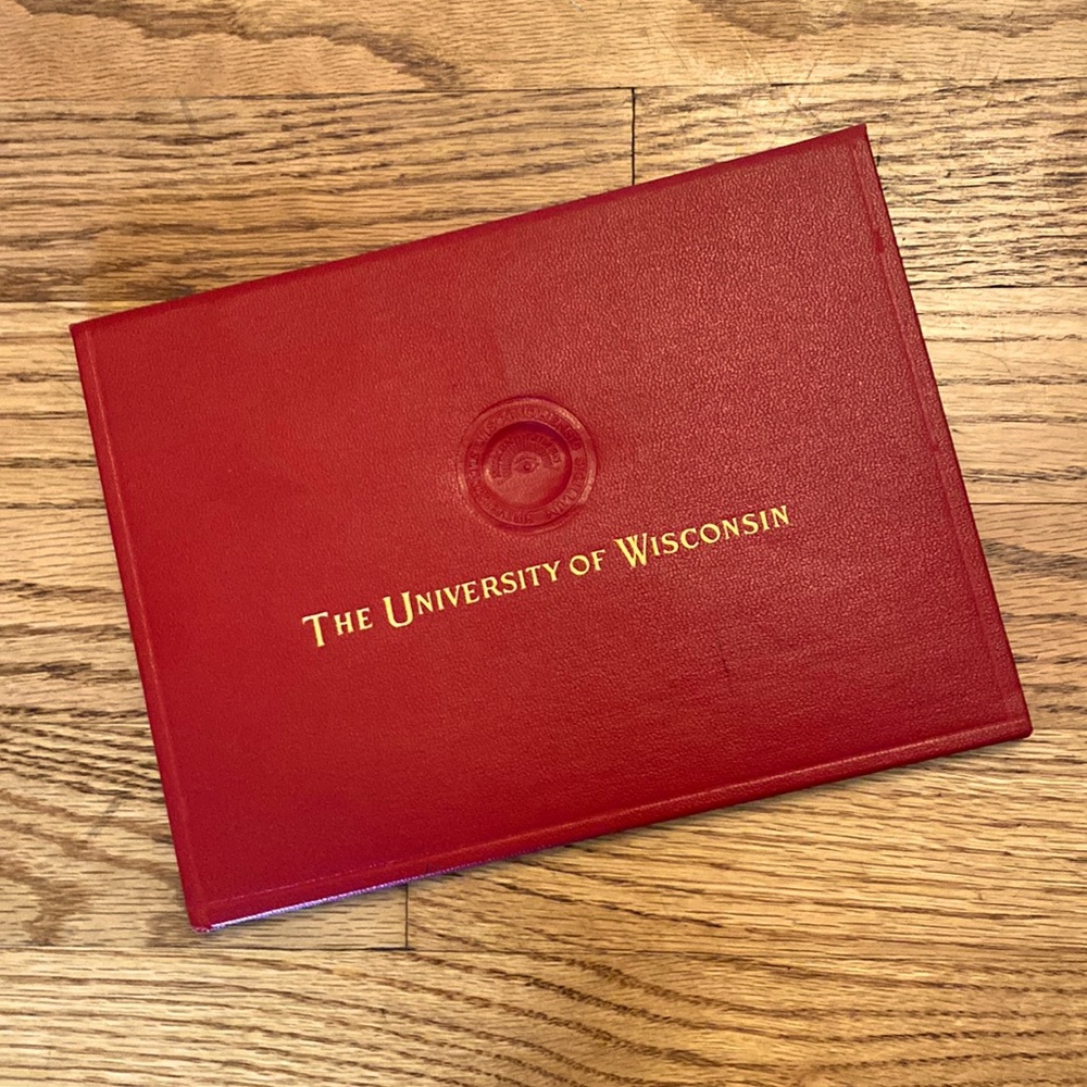 University of Wisconsin - Madison Vintage Diploma Case